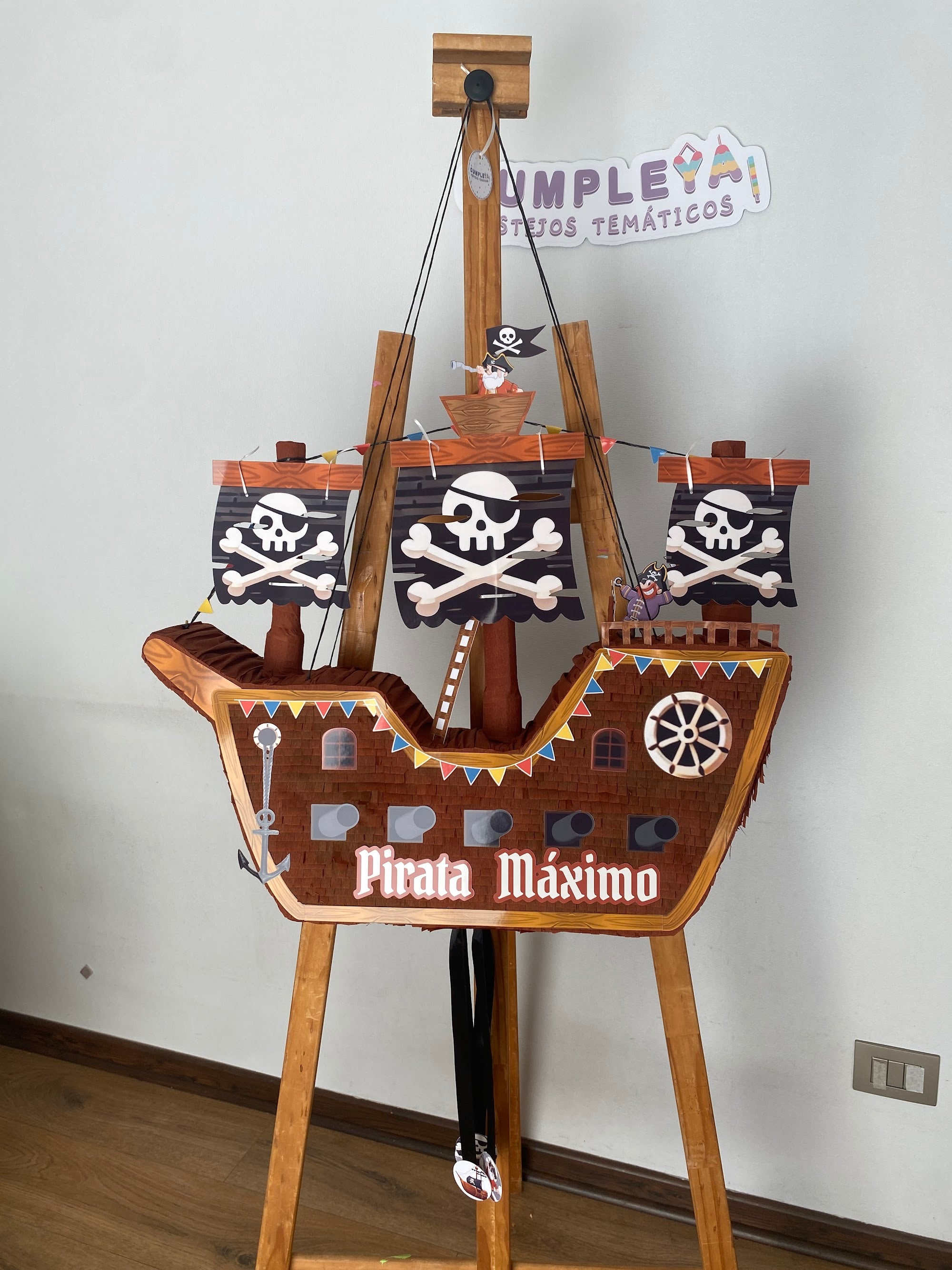 PIÑATA BARCO PIRATA 60CM PREMIUM