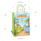 BOLSA SORPRESA 16 × 21 × 8 CM DINOSAURIO BEBES
