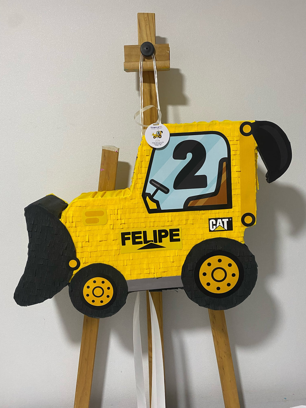 PIÑATA CAMIÓN PALA 40CM PREMIUM