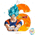 PIÑATA 40 CM NUMERO 6 CON GOKU