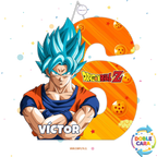 PIÑATA 40 CM NUMERO 6 CON GOKU
