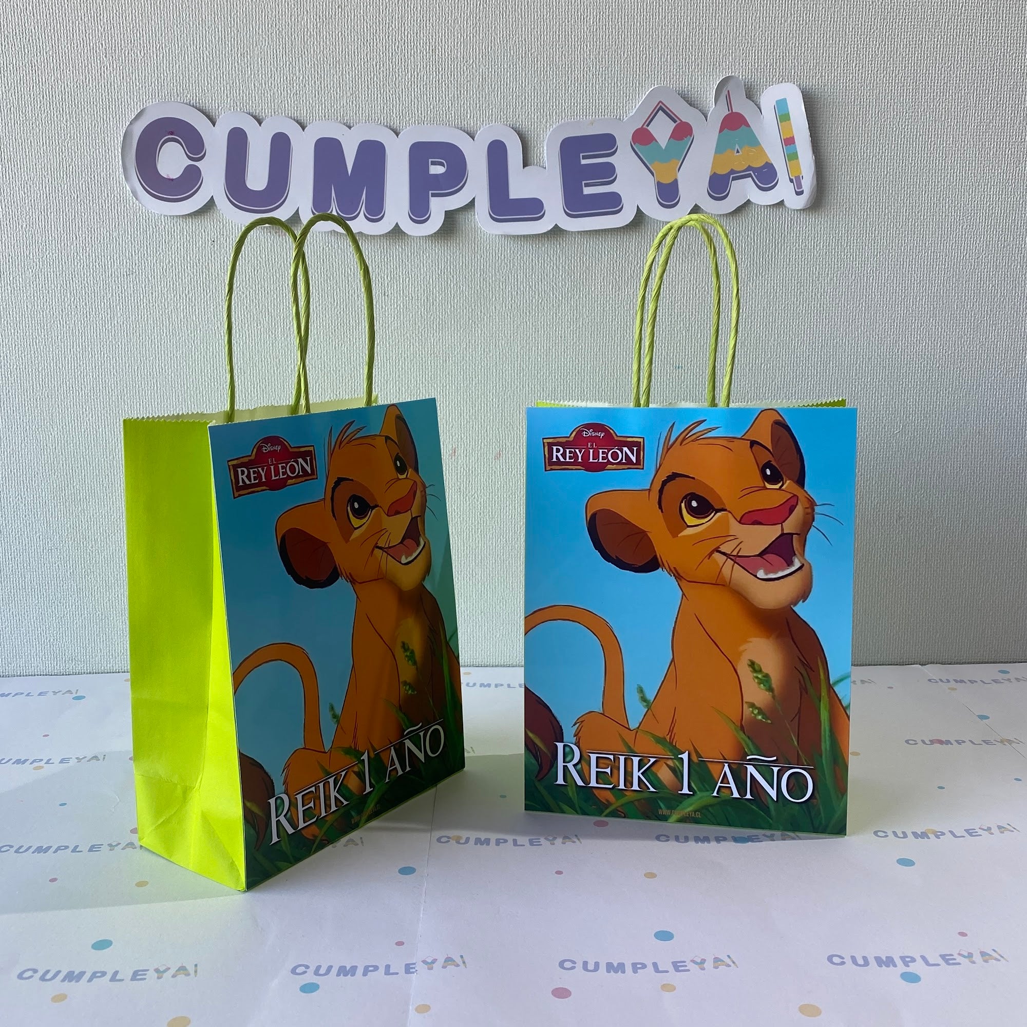 BOLSA SORPRESA REY LEÓN PERSONALIZADO 16X21X8CM