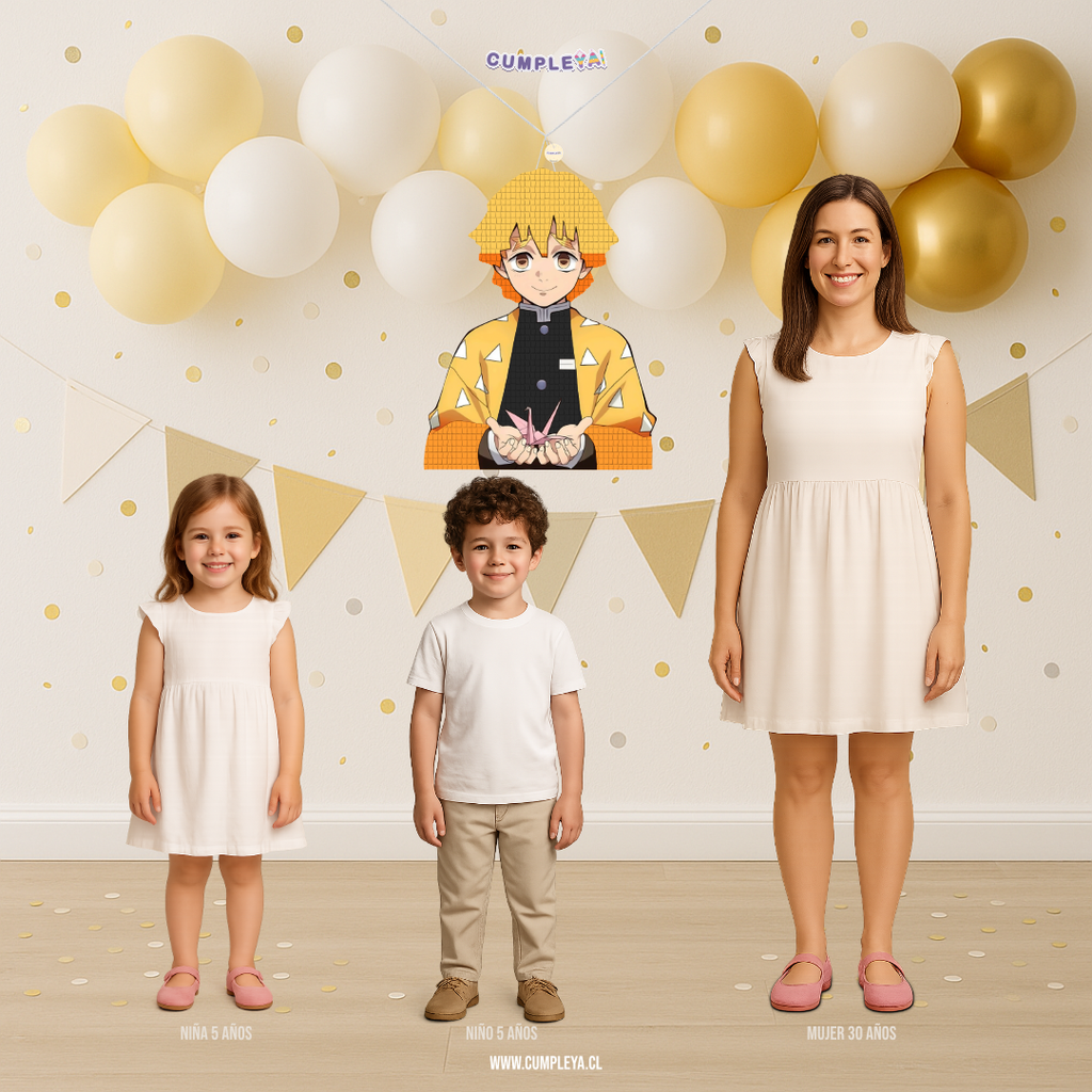 PIÑATA ZENITSU AGATSUMA 60CM PREMIUM