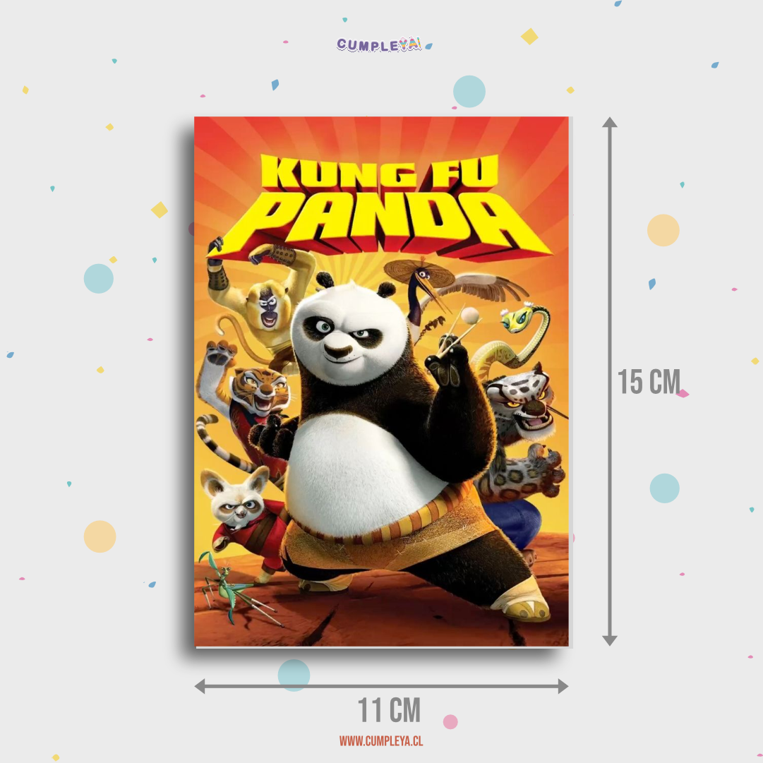 LIBRITO PARA COLOREAR KUNG FU PANDA 8 PAGINAS 11X15CM TEMÁTICO