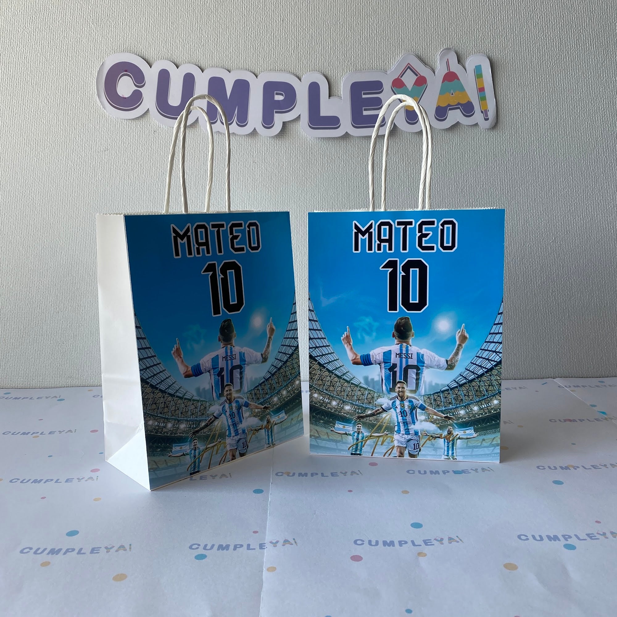 BOLSA SORPRESA 16 × 21 × 8 CM MESSI ARGENTINA