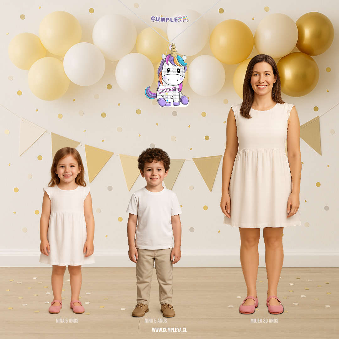 PIÑATA UNICORNIO 40CM PREMIUM