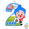 PIÑATA 40 CM NUMERO 2 CON PLIM PLIM FUTBOL