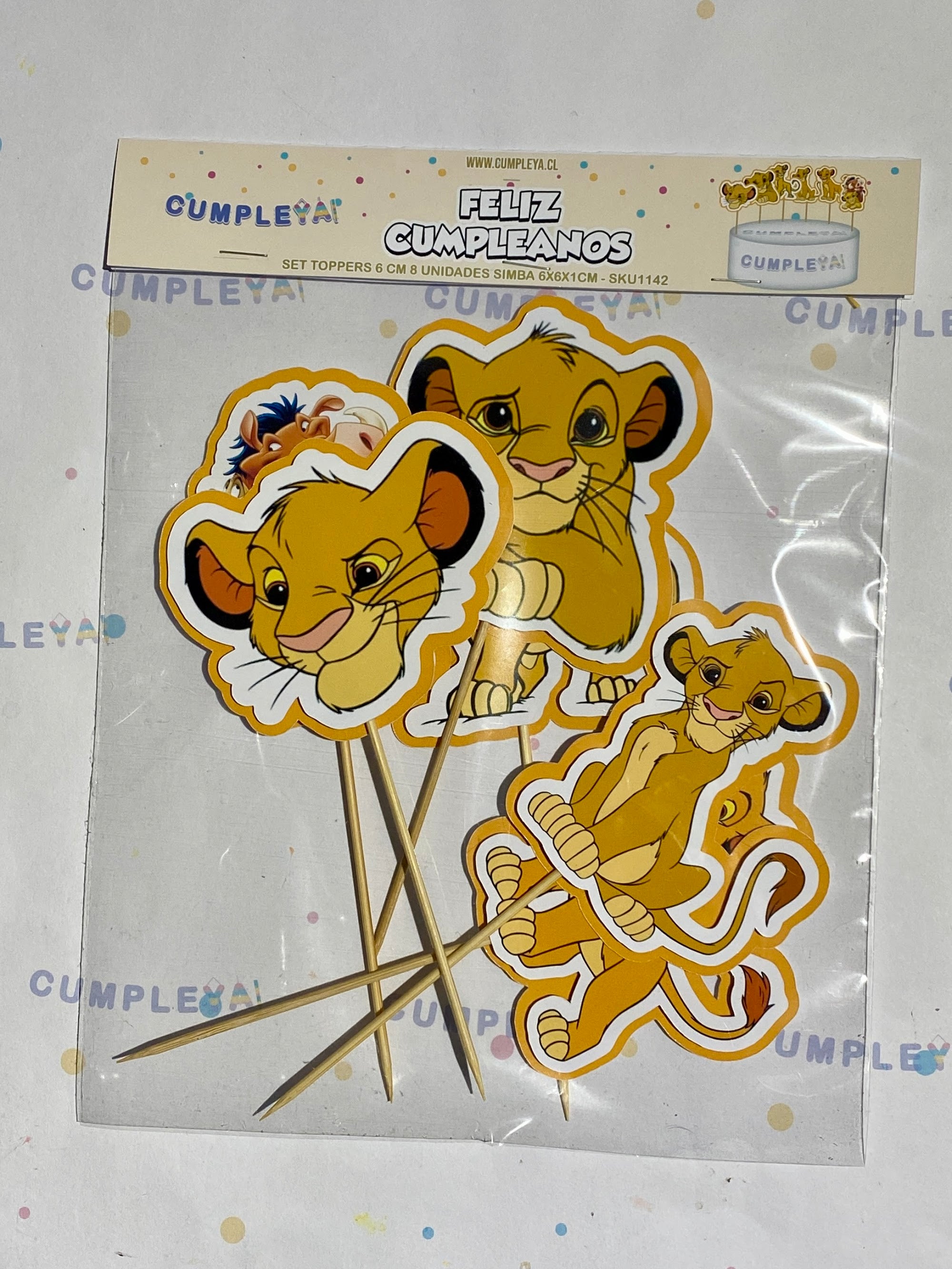 TOPPER SIMBA 8CM SET 6U