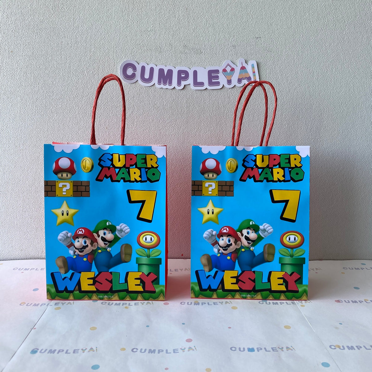 BOLSA SORPRESA 16 × 21 × 8 CM MARIO BROS