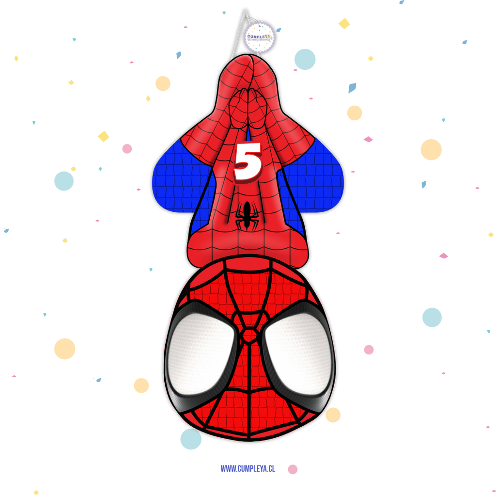PIÑATA SPIDERMAN DE CABEZA 40CM PREMIUM