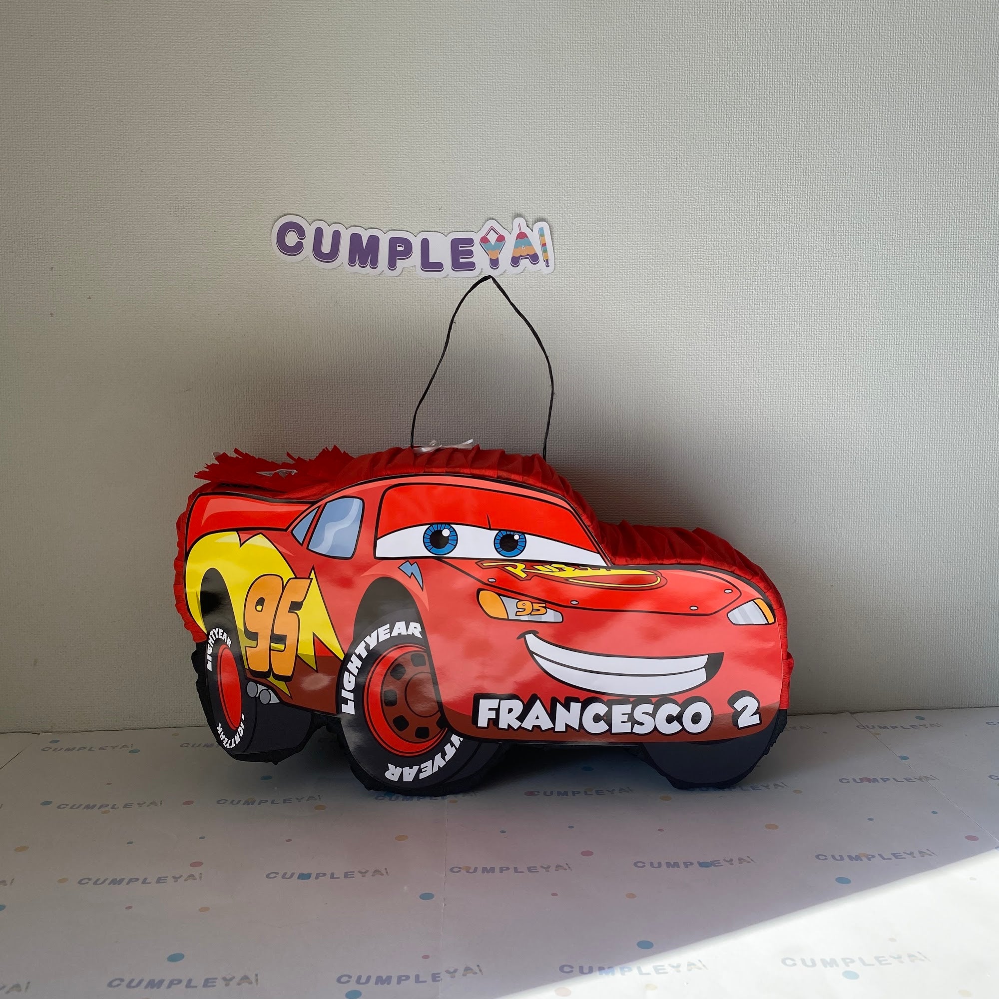 PIÑATA RAYO MCQUEEN 40CM FIGURA EXPRÉS