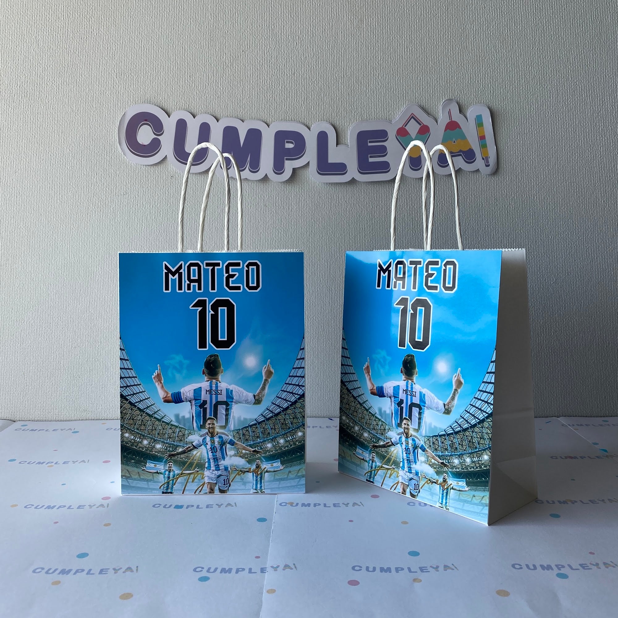 BOLSA SORPRESA 16 × 21 × 8 CM MESSI ARGENTINA