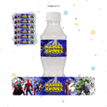 STICKER PARA BOTELLA 12 U LOS VENGADORES