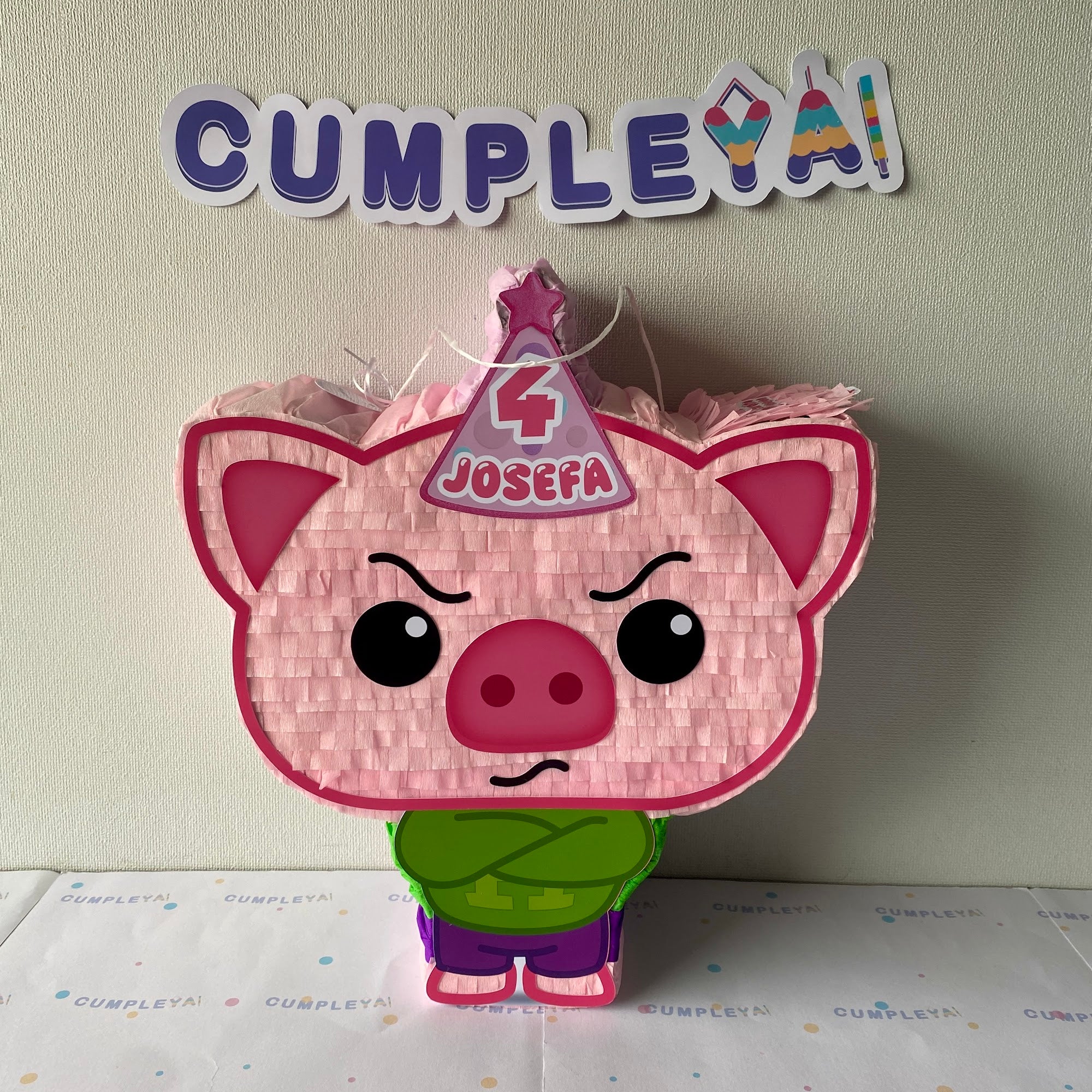 PIÑATA CERDITO ENOJON HOGGIE 40CM PREMIUM
