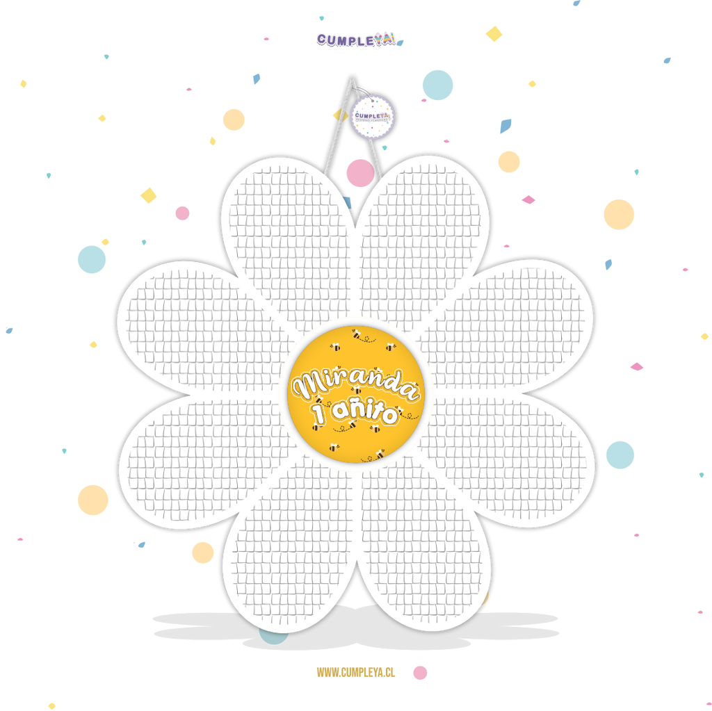 PIÑATA MARGARITA CON ABEJITAS 60CM PREMIUM