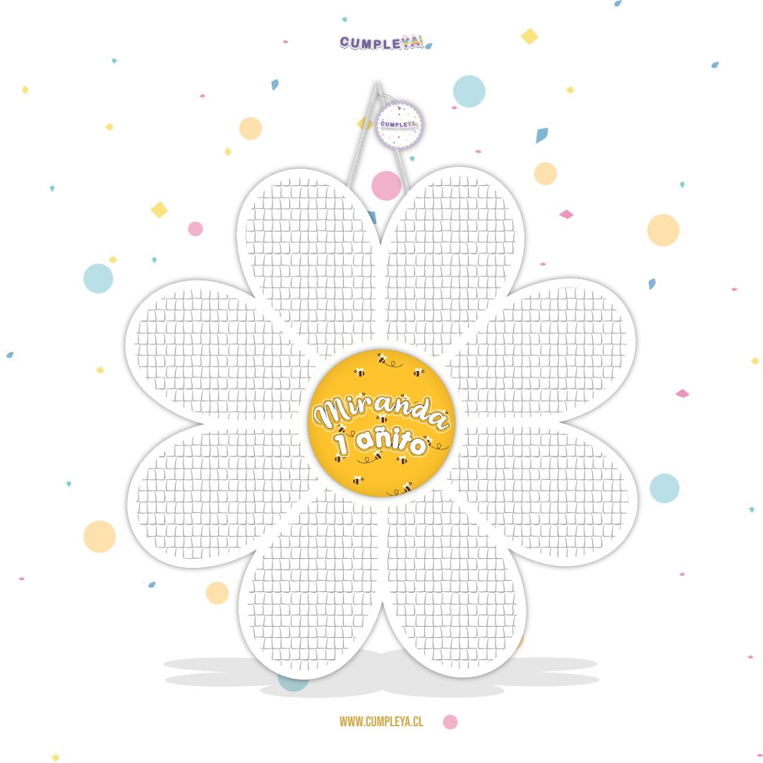 PIÑATA MARGARITA CON ABEJITAS 60CM PREMIUM