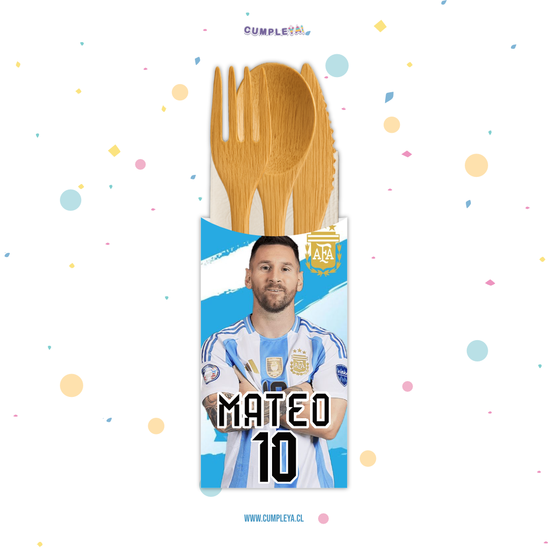 PORTA CUBIERTO MESSI ARGENTINA 7X13CM