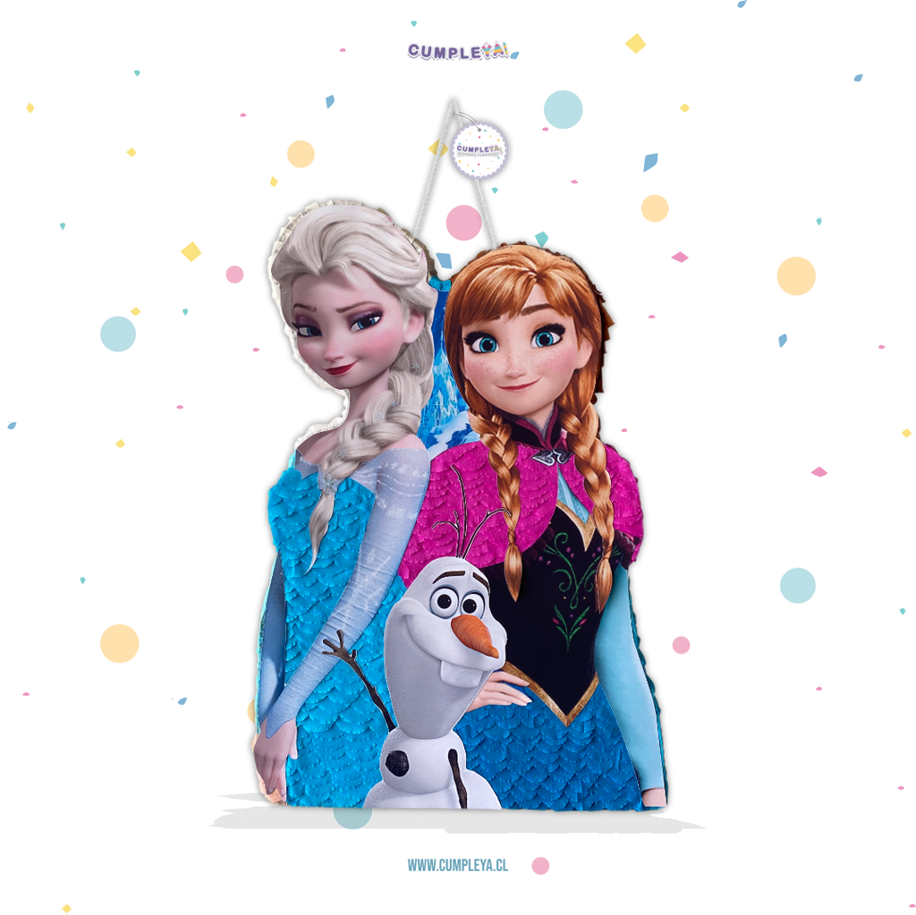PIÑATA ELSA, ANA Y OLAF DE FROZEN 60CM PREMIUM