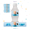 STICKER PARA BOTELLA 12 U JEFE EN PAÑALES