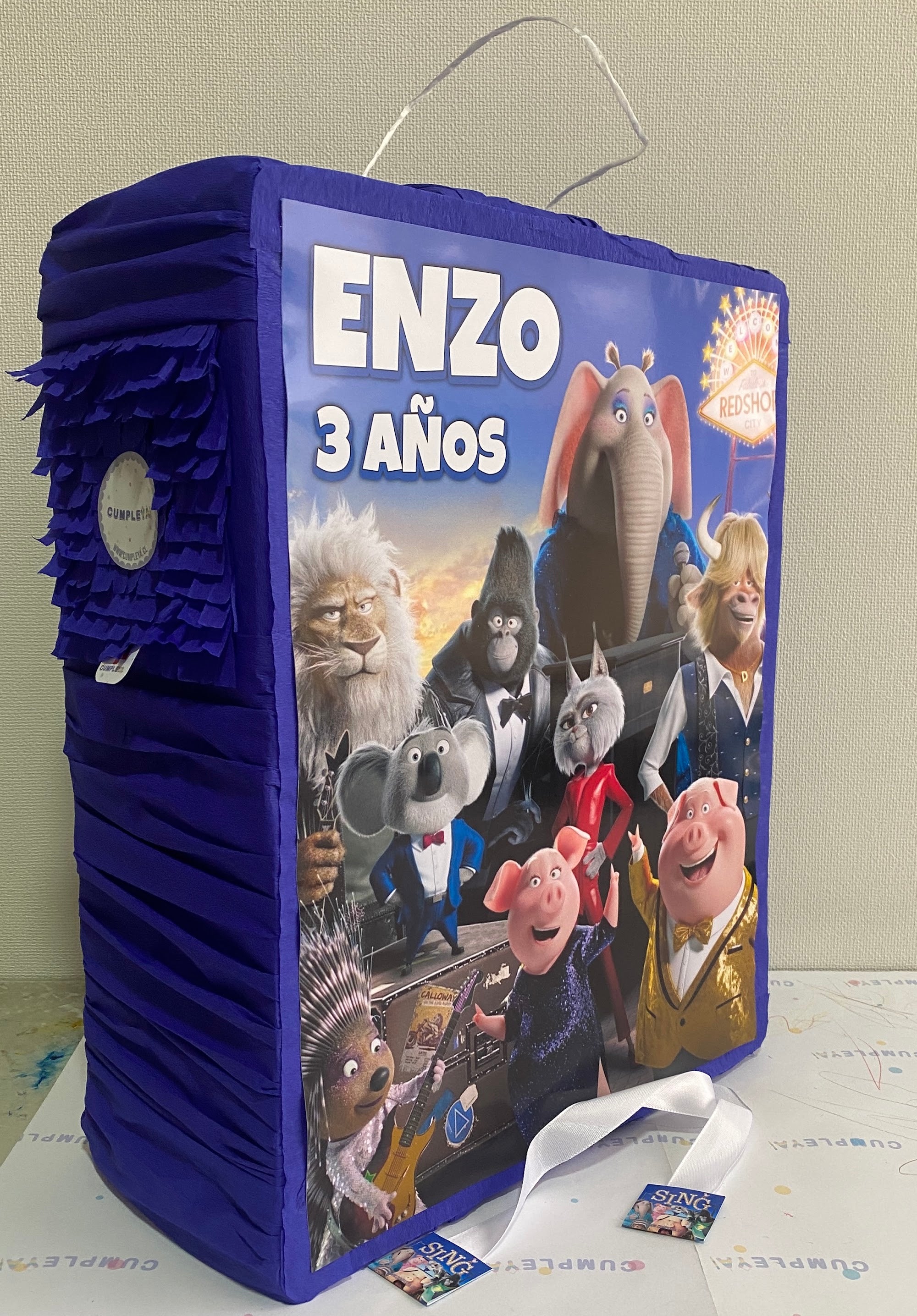 PIÑATA 40 CM RECTANGULAR SING