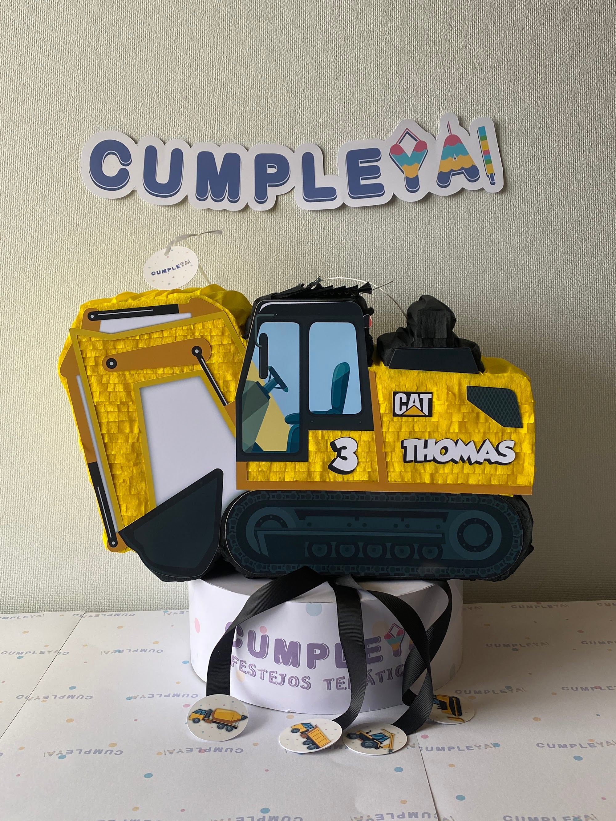 PIÑATA EXCAVADORA 40CM PREMIUM