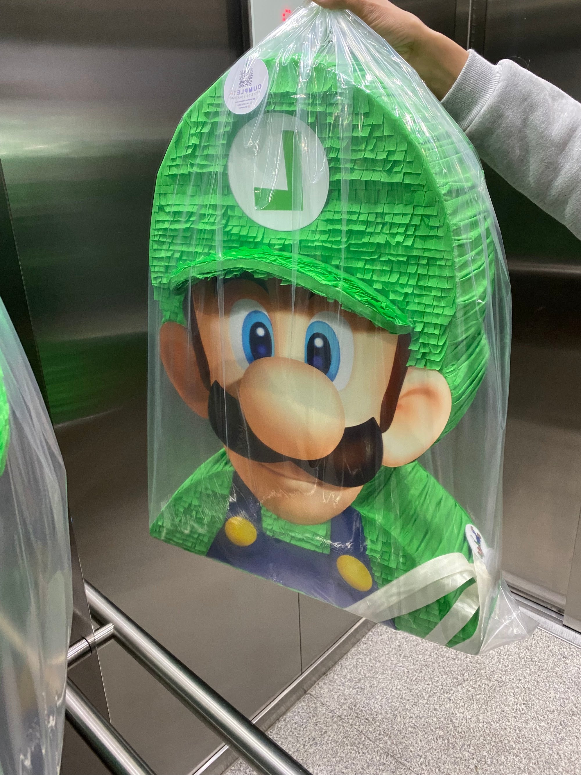 PIÑATA LUIGI BROS TORSO 60CM PREMIUM