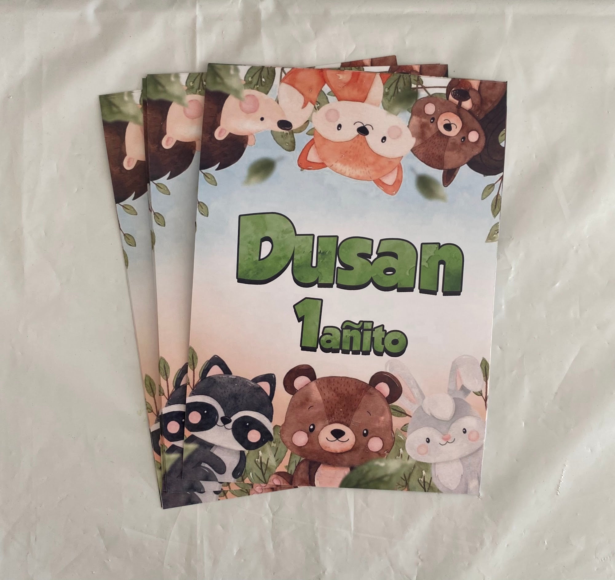 STICKER ANIMALISTOS DEL BOSQUE PARA BOLSA SORPRESA 14X20CM TEMÁTICO