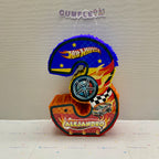 PIÑATA 40 CM HOT WHEELS NUMEROS 3
