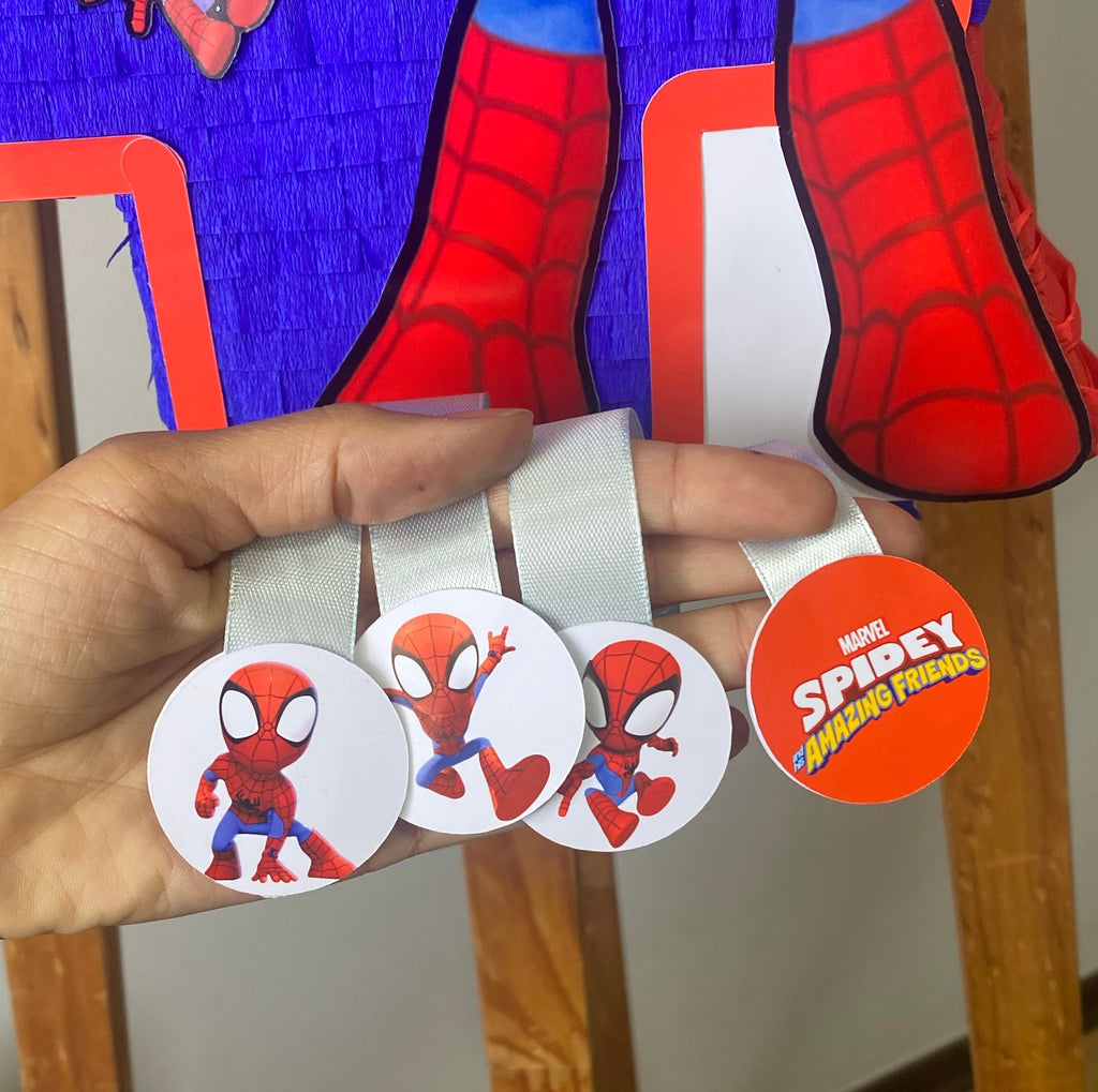 PIÑATA SPIDER-MAN SPIDEY NIÑO NÚMERO 4 40CM PREMIUM