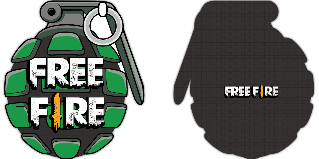 PIÑATA GRANADA FREE FIRE 60CM PREMIUM