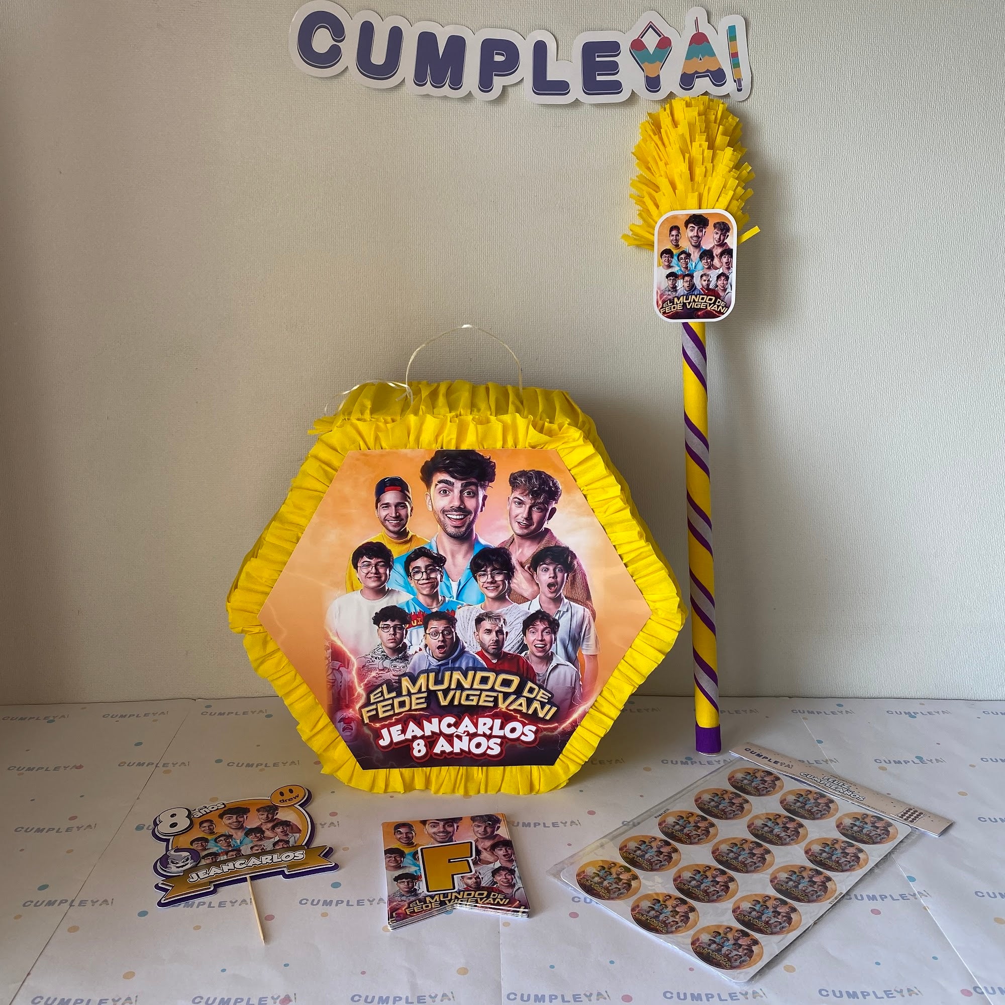 PIÑATA FEDE VIGEVANE HEXAGONAL EXPRÉS 40CM