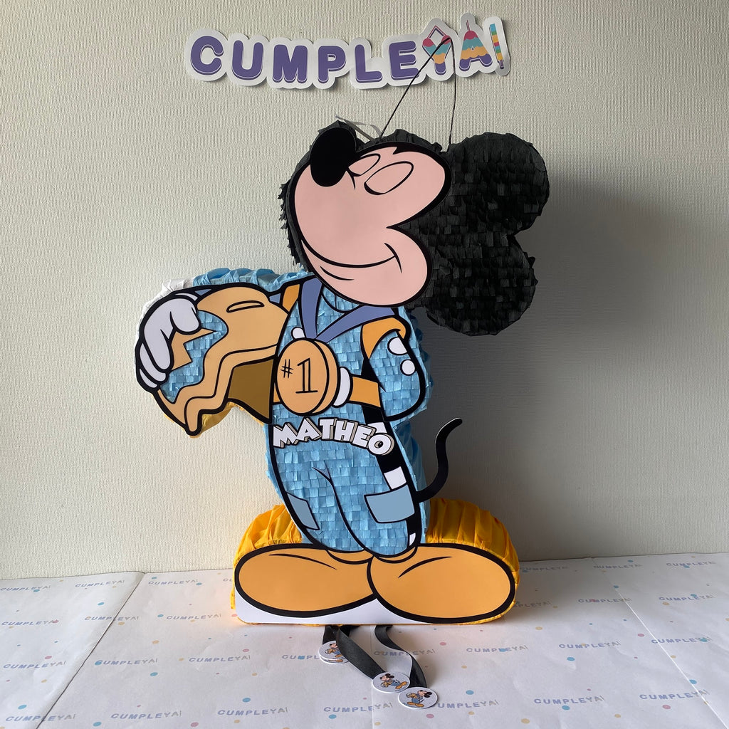 PIÑATA MICKEY MOUSE CARRERA 60CM PREMIUM