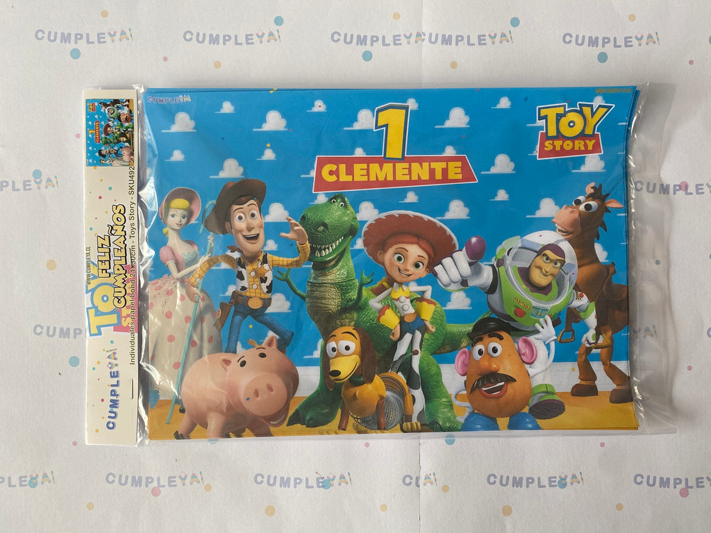 INDIVIDUALES TOYS STORY PAPEL BOND 21X30CM TEMÁTICO