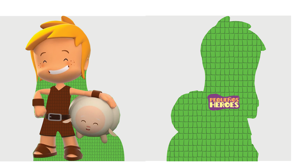 PIÑATA GUERRERO DAVID 40CM PREMIUM