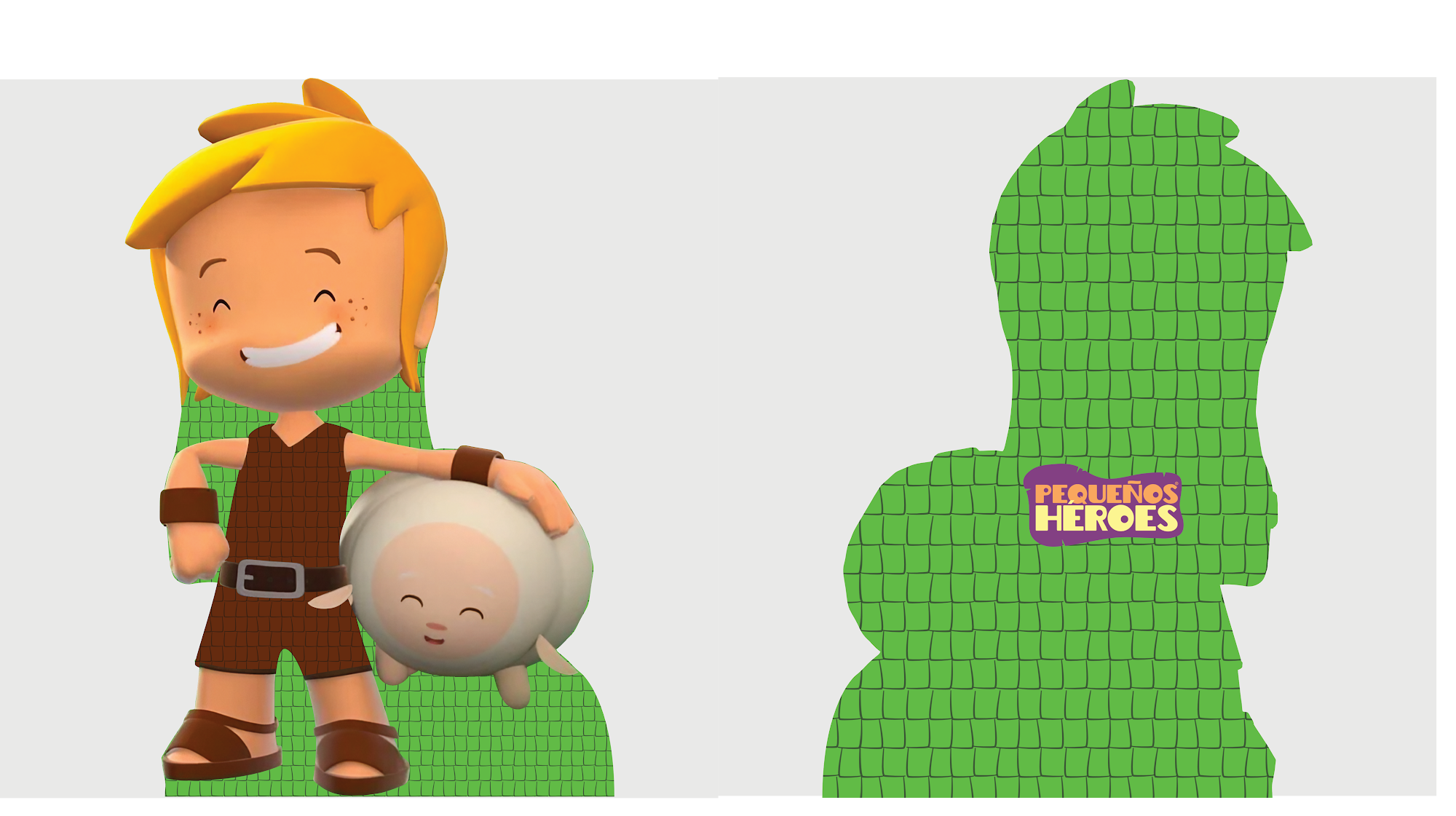 PIÑATA GUERRERO DAVID 40CM PREMIUM