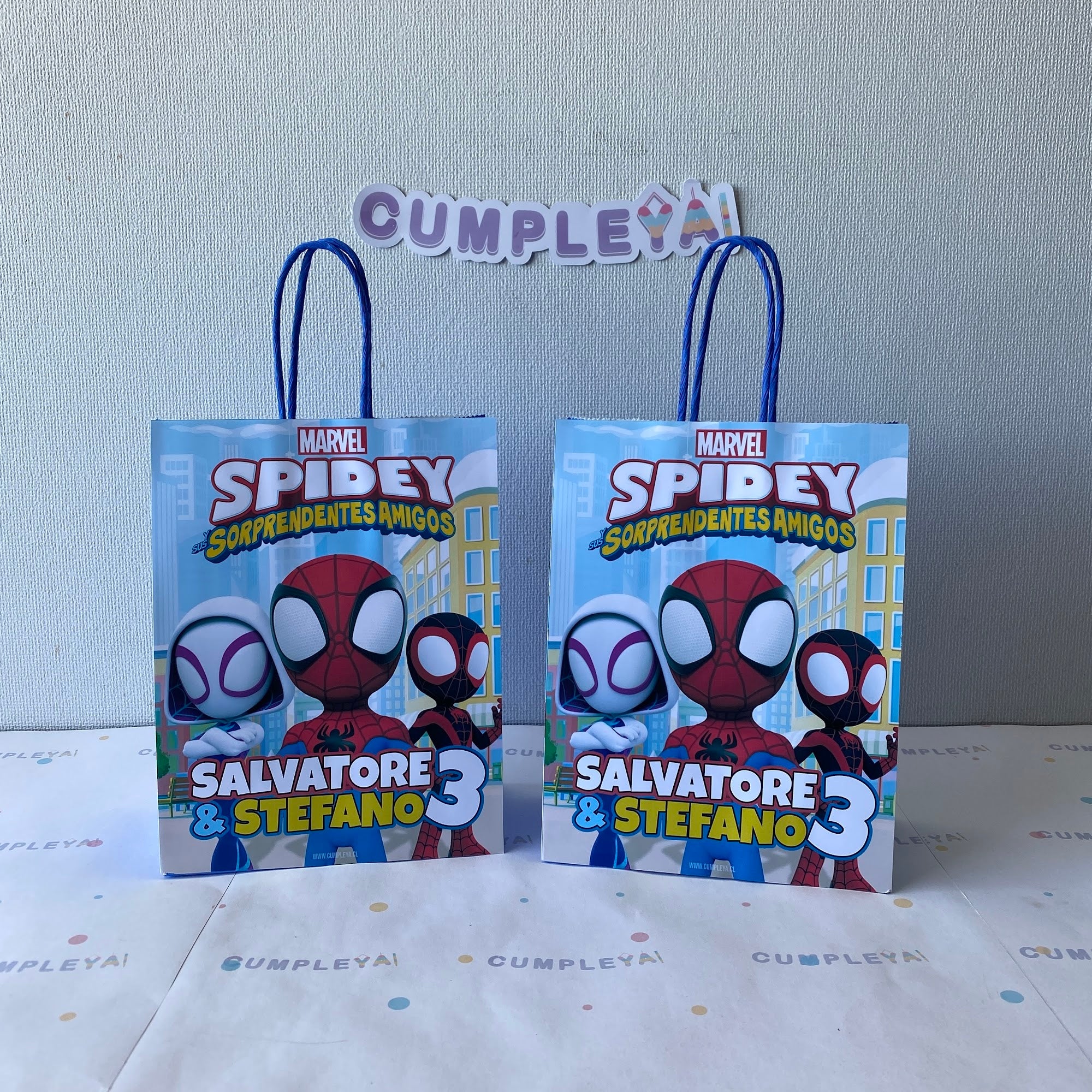 BOLSA SORPRESA 16 × 21 × 8 CM SPIDEY Y SUS AMIGOS