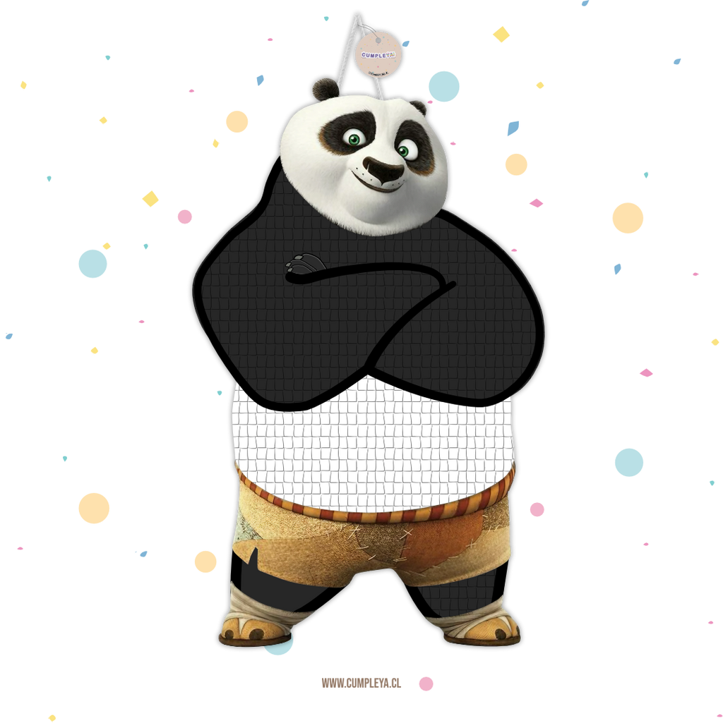 PIÑATA KUNG FU PANDA 60CM PREMIUM
