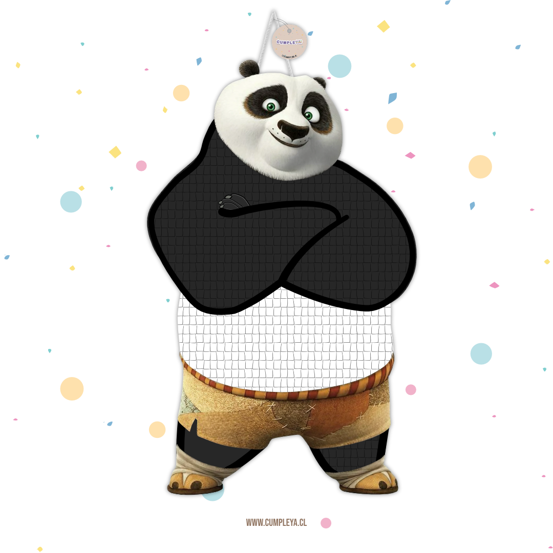PIÑATA KUNG FU PANDA 60CM PREMIUM