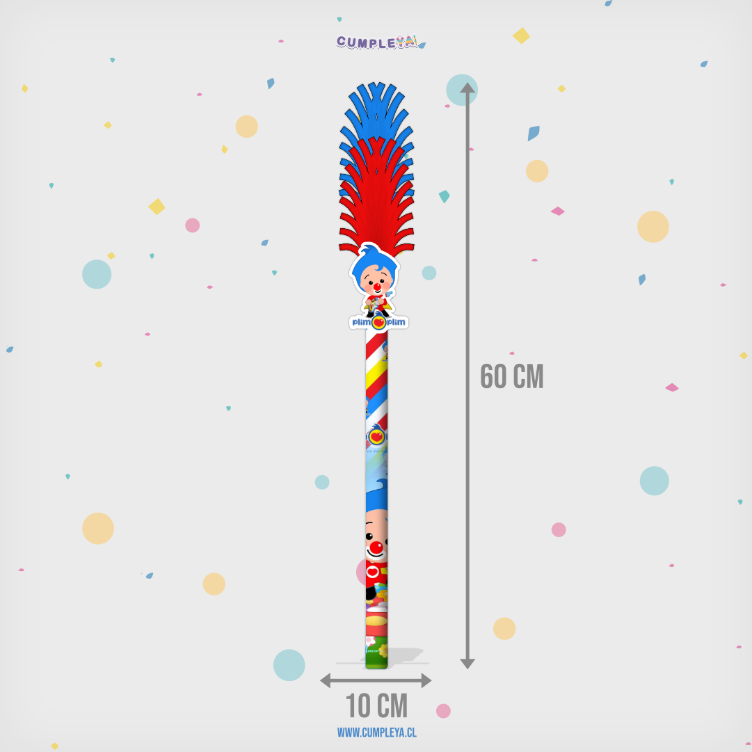 BASTÓN PLIM PLIM TEMÁTICO PARA PIÑATA