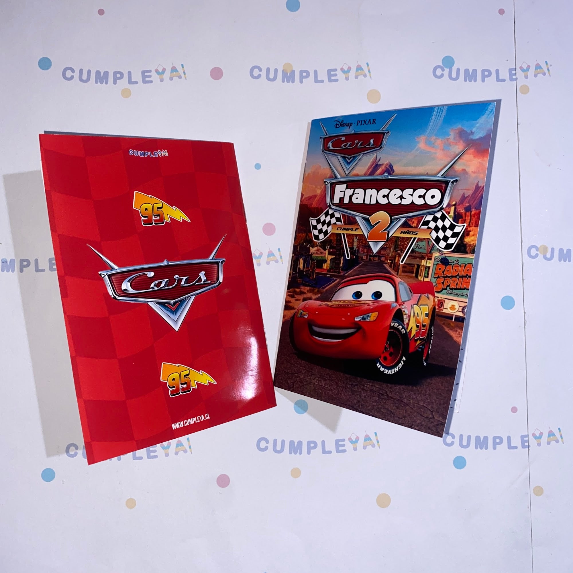 LIBRITO PARA COLOREAR CARS 8 PAGINAS 11X15CM