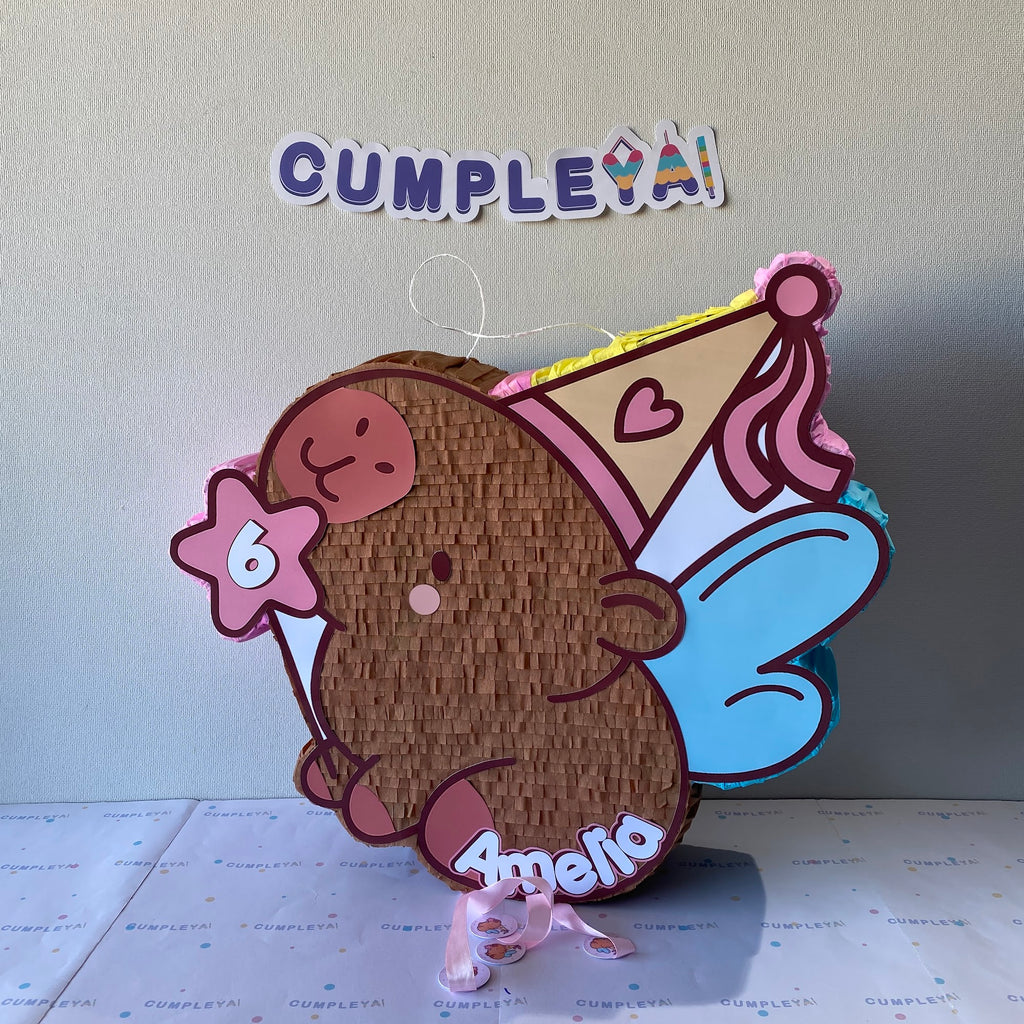 PIÑATA CARPIBARA HADA 60CM PREMIUM