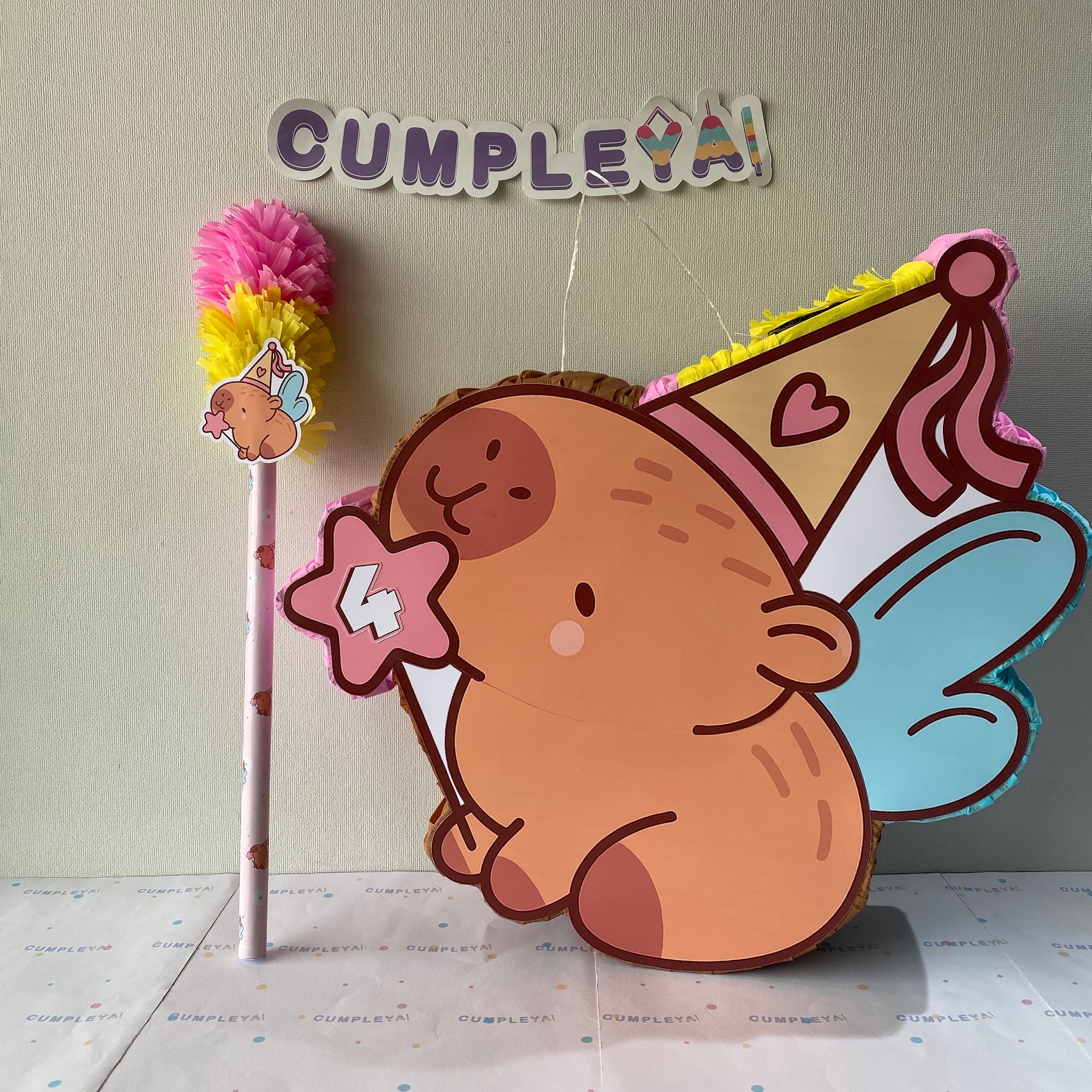 PIÑATA 60 CM XL CAPIBARA HADA