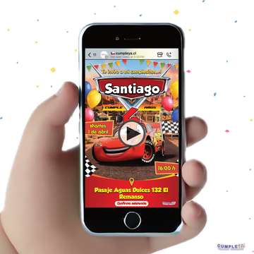 INVITACIÓN DIGITAL CARS