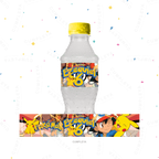 STICKER PARA BOTELLA 12 U PIKACHU