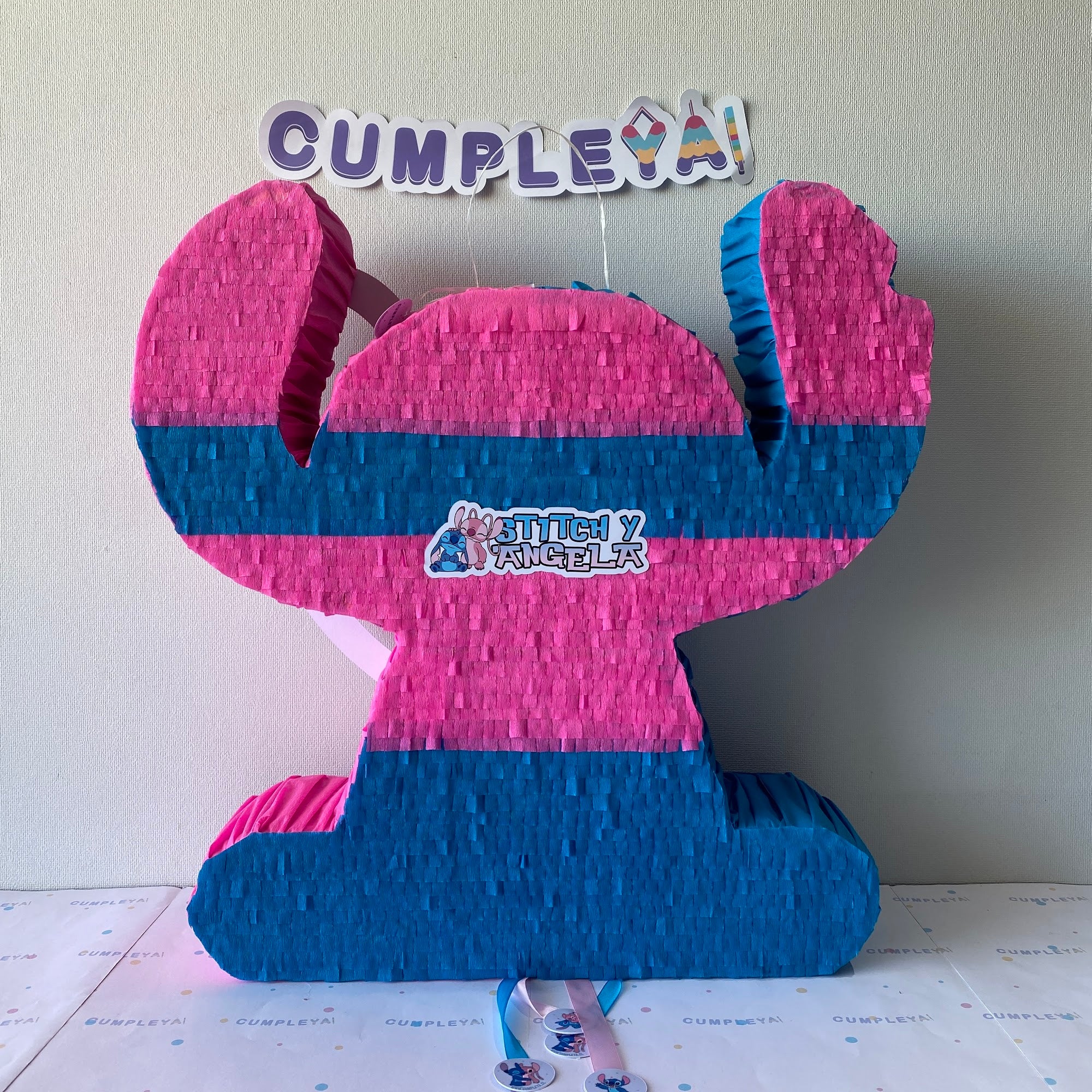 PIÑATA STITCH Y ÁNGELA 60CM PREMIUM