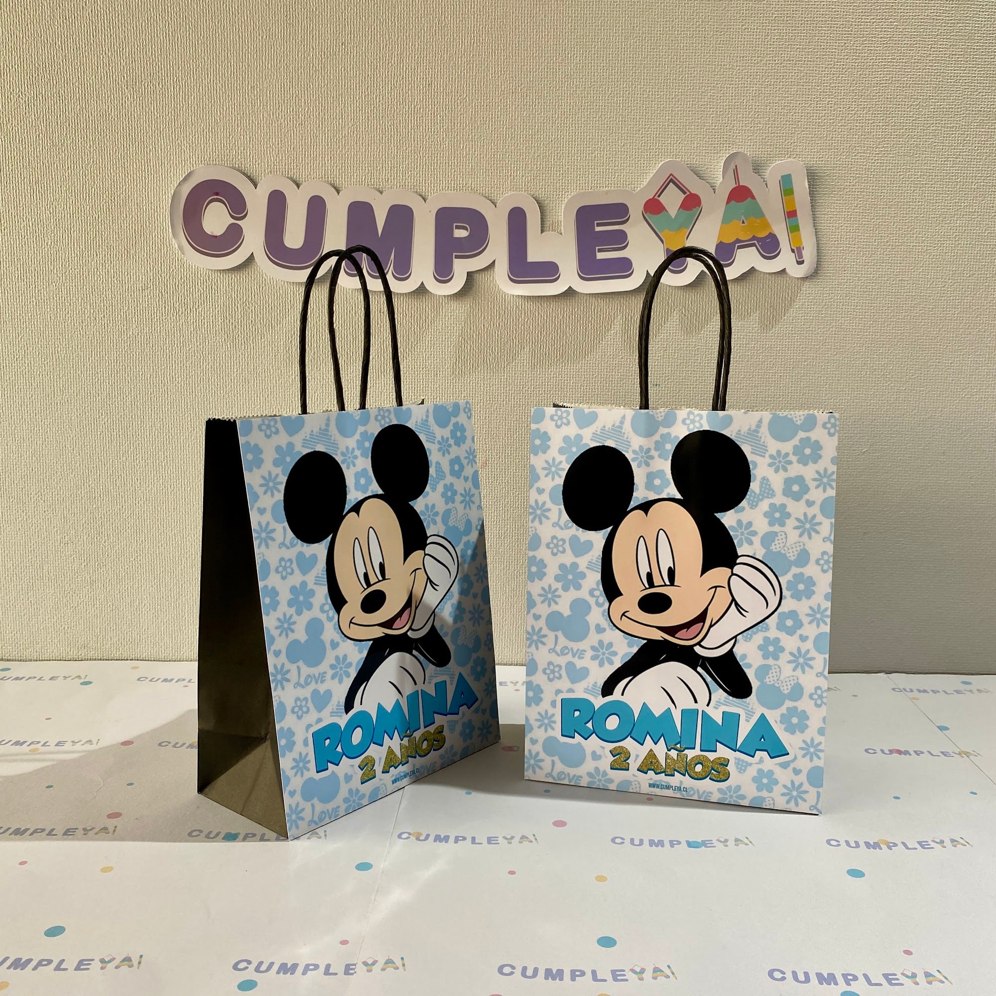 BOLSA SORPRESA MICKEY MOUSE PERSONALIZADO 16X21X8CM