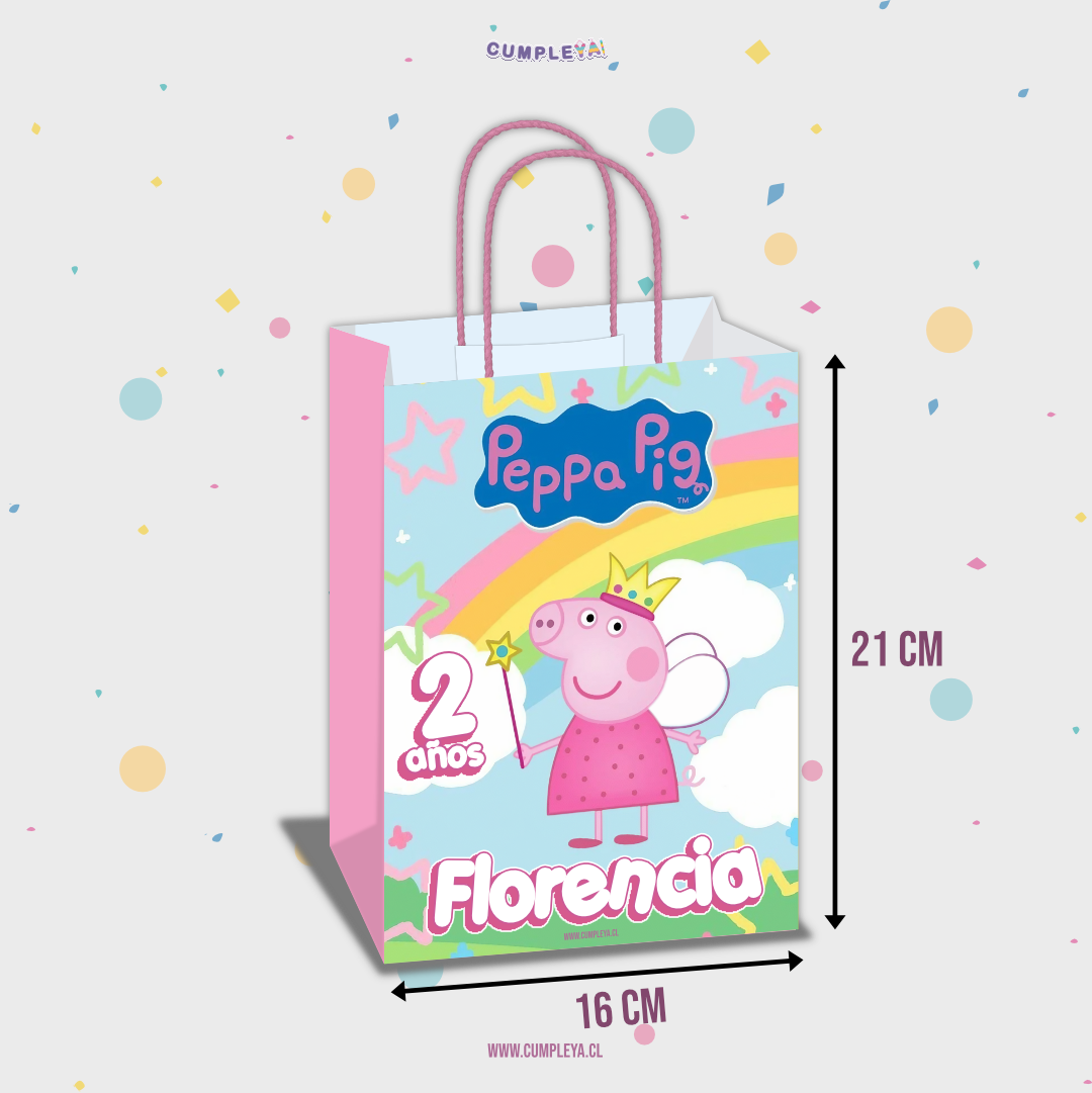 BOLSA SORPRESA 16 × 21 × 8 CM PEPPA PIG HADA