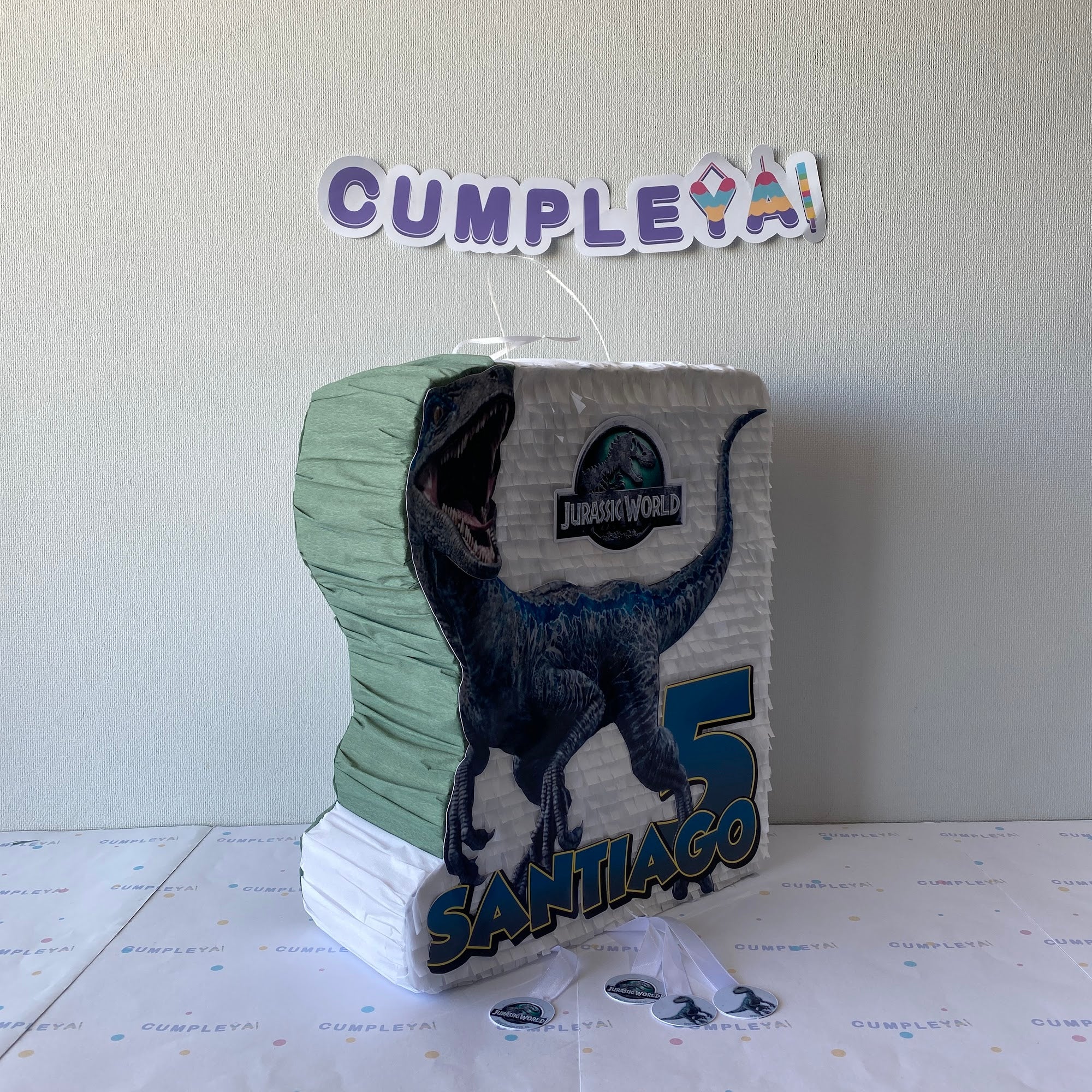 PIÑATA VELOCIRAPTOR 40CM PREMIUM