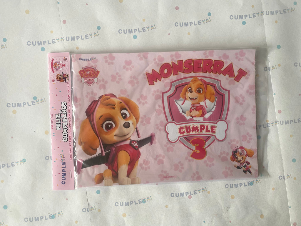 INDIVIDUALES SKYE PAPEL BOND 21X30CM TEMÁTICO