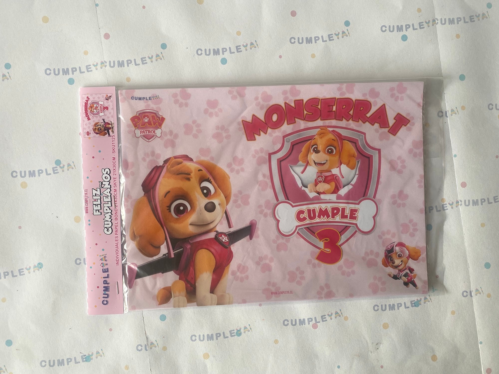 INDIVIDUALES DE PAPEL PACK 12U SKYE